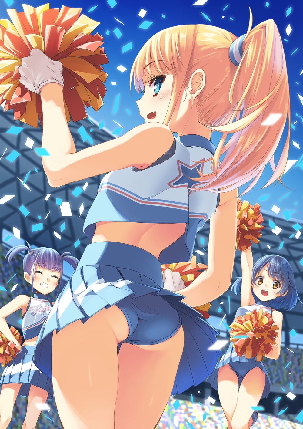 二次元 2次元 チアリーダー チアガール エロ画像 08