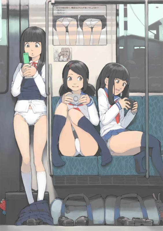 二次元 2次元 JK 女子校生 パンチラ エロ画像 09