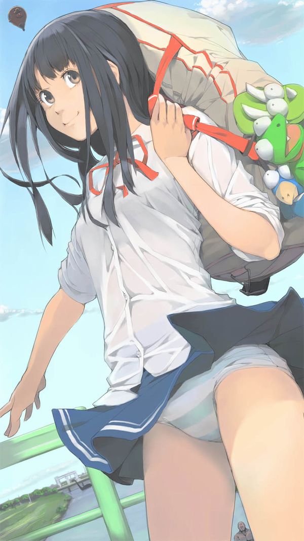 二次元 2次元 JK 女子校生 パンチラ エロ画像 15