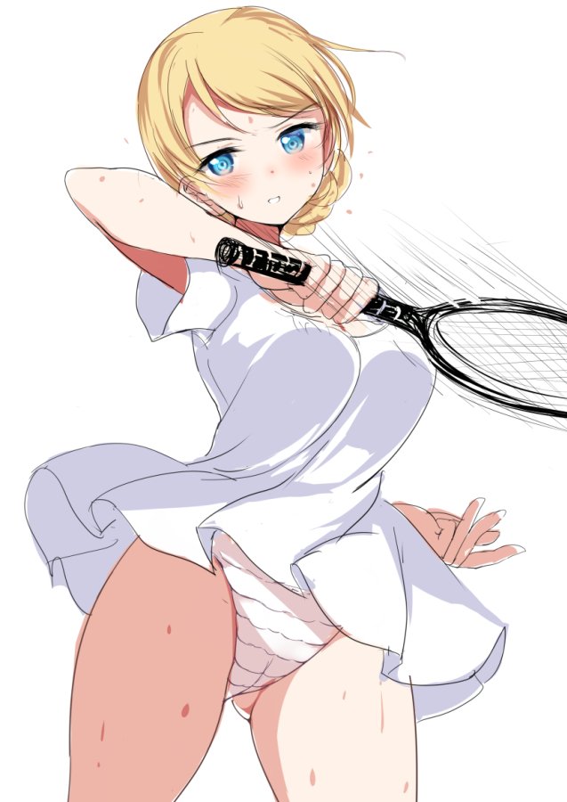二次元 2次元 テニスウェア エロ画像 29