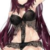 二次元 2次元 エロ画像 黒 ランジェリー 下着 べっぴん娘通信 01
