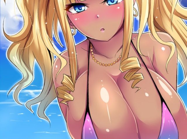 二次元 2次元 エロ画像 黒ギャル ビッチ べっぴん娘通信 01