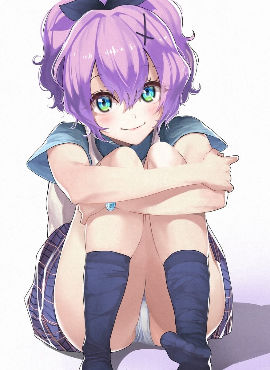 紫髪の二次元美少女のエロ画像 031