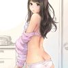 着替え中の二次元美少女のエロ画像 001