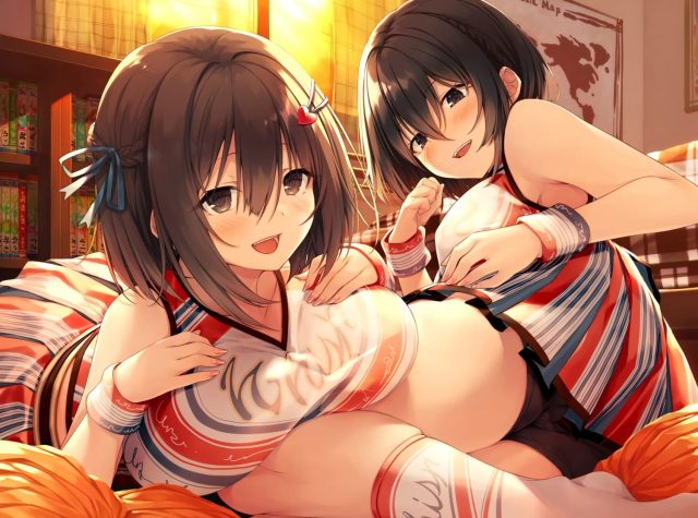 チアリーダー、チアガールの二次元美少女のエロ画像 001