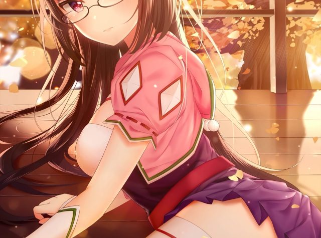 メガネ、眼鏡をかけた二次元美少女のエロ画像 001