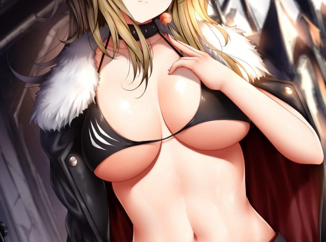 ホットパンツ、ショートパンツを履いた二次元美少女 001