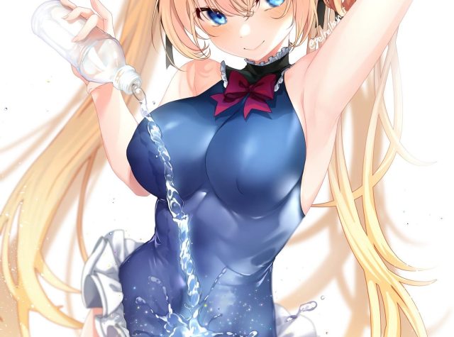 ツインテールの二次元美少女のエロ画像 001