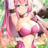 ピンク髪の二次元美少女のエロ画像 001