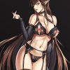 黒いランジェリー、下着の二次元エロ画像 001