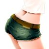 ホットパンツ・ショートパンツ美少女の二次元エロ画像 001