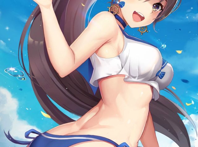 ポニーテール美少女の二次元エロ画像 001