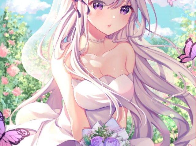 ウェディングドレス姿の二次元エロ画像 001