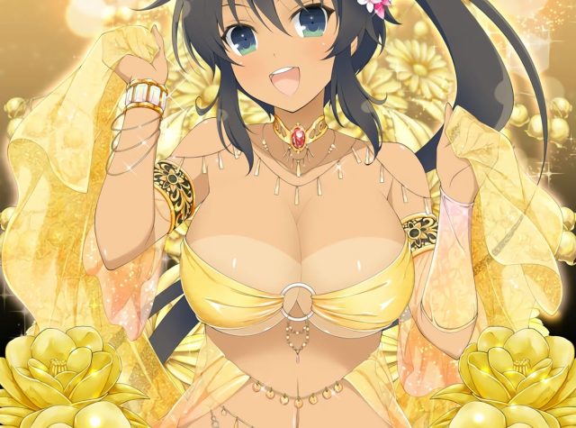 日焼け跡美少女の二次元エロ画像 001