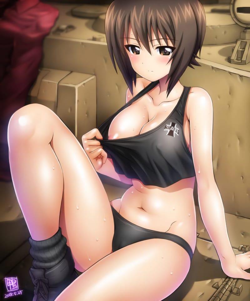 谷間美少女の二次元エロ画像 038