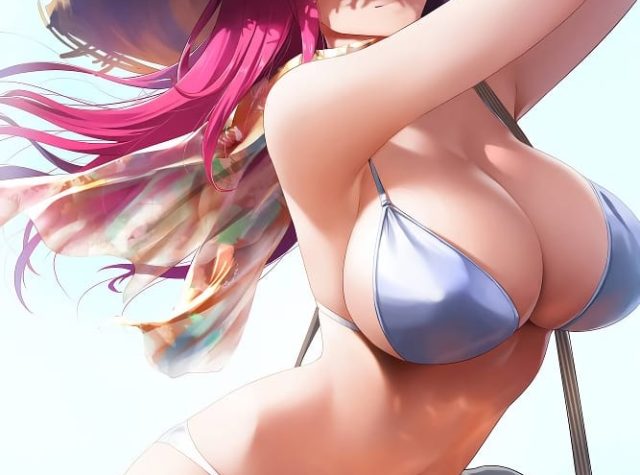 赤髪美少女の二次元エロ画像 001