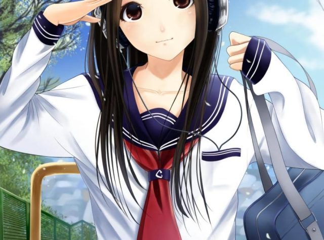 黒髪美少女の二次元エロ画像 001