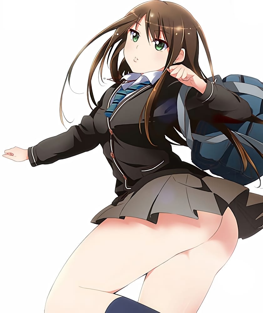 ミニスカ制服女子校生のエロ画像 012