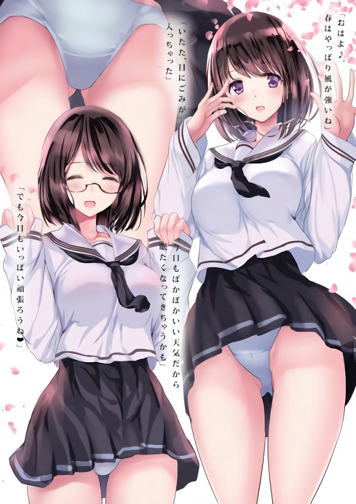 ミニスカ制服女子校生のエロ画像 036