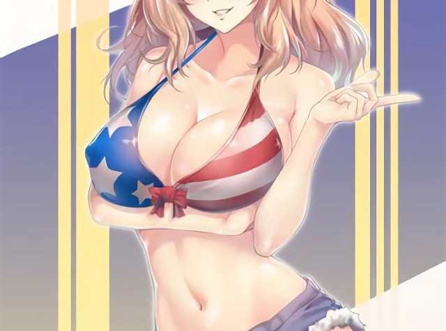 ホットパンツ美少女の二次元エロ画像 001
