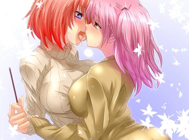レズ・百合プレイの二次元エロ画像 001