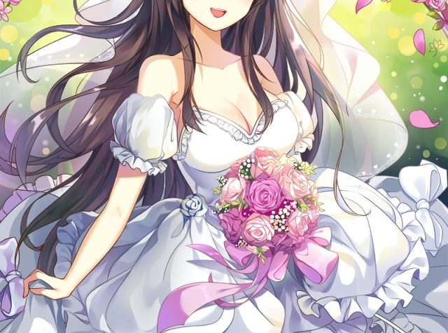 ウェディングドレス美少女の二次元エロ画像 001