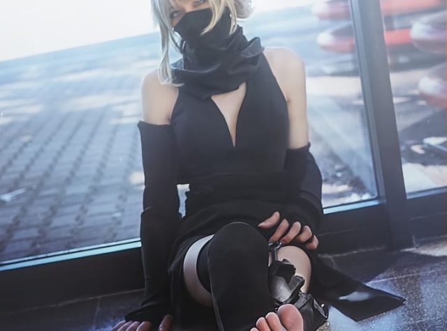 くノ一コスプレのエロ画像 001