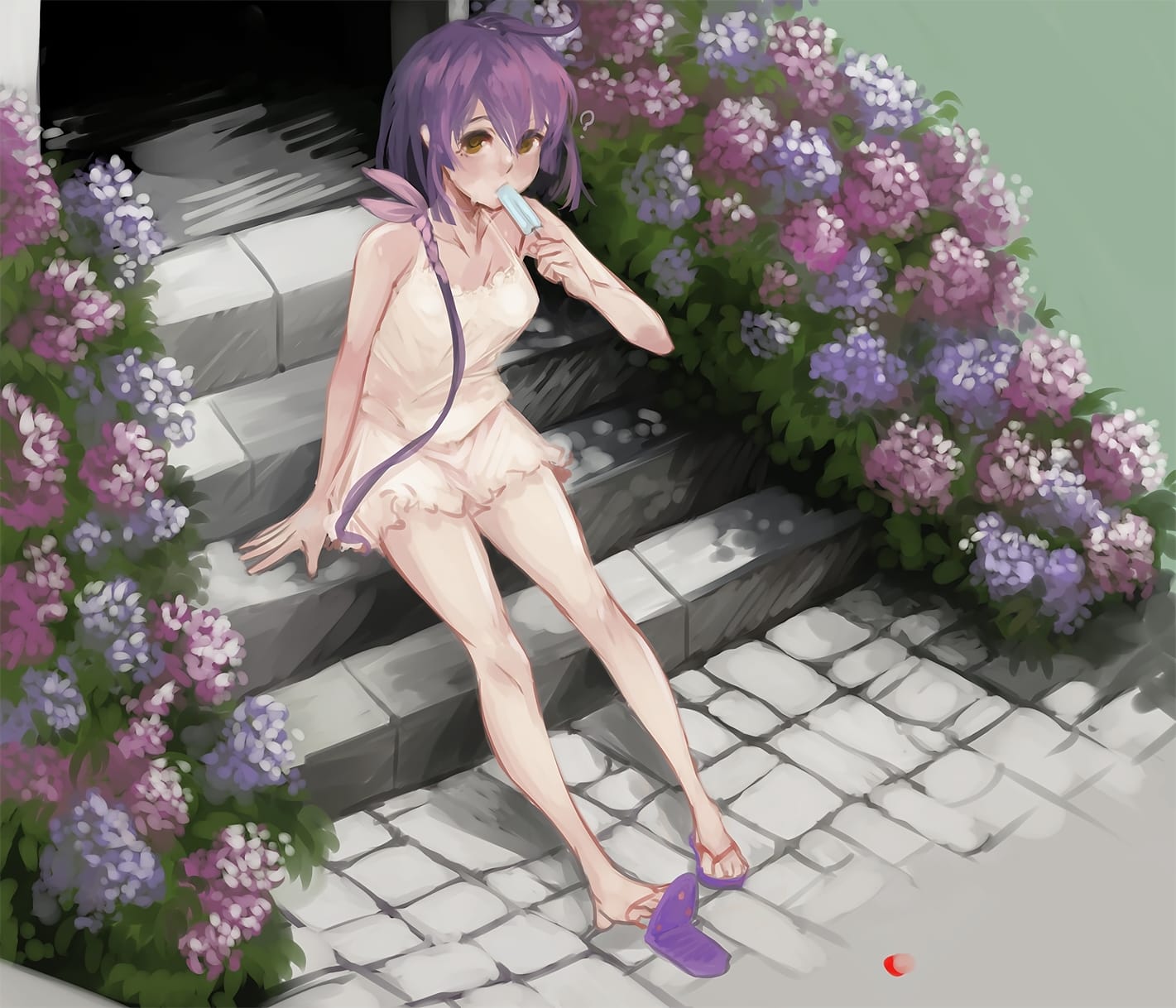 紫髪の二次元美少女のエロ画像 028