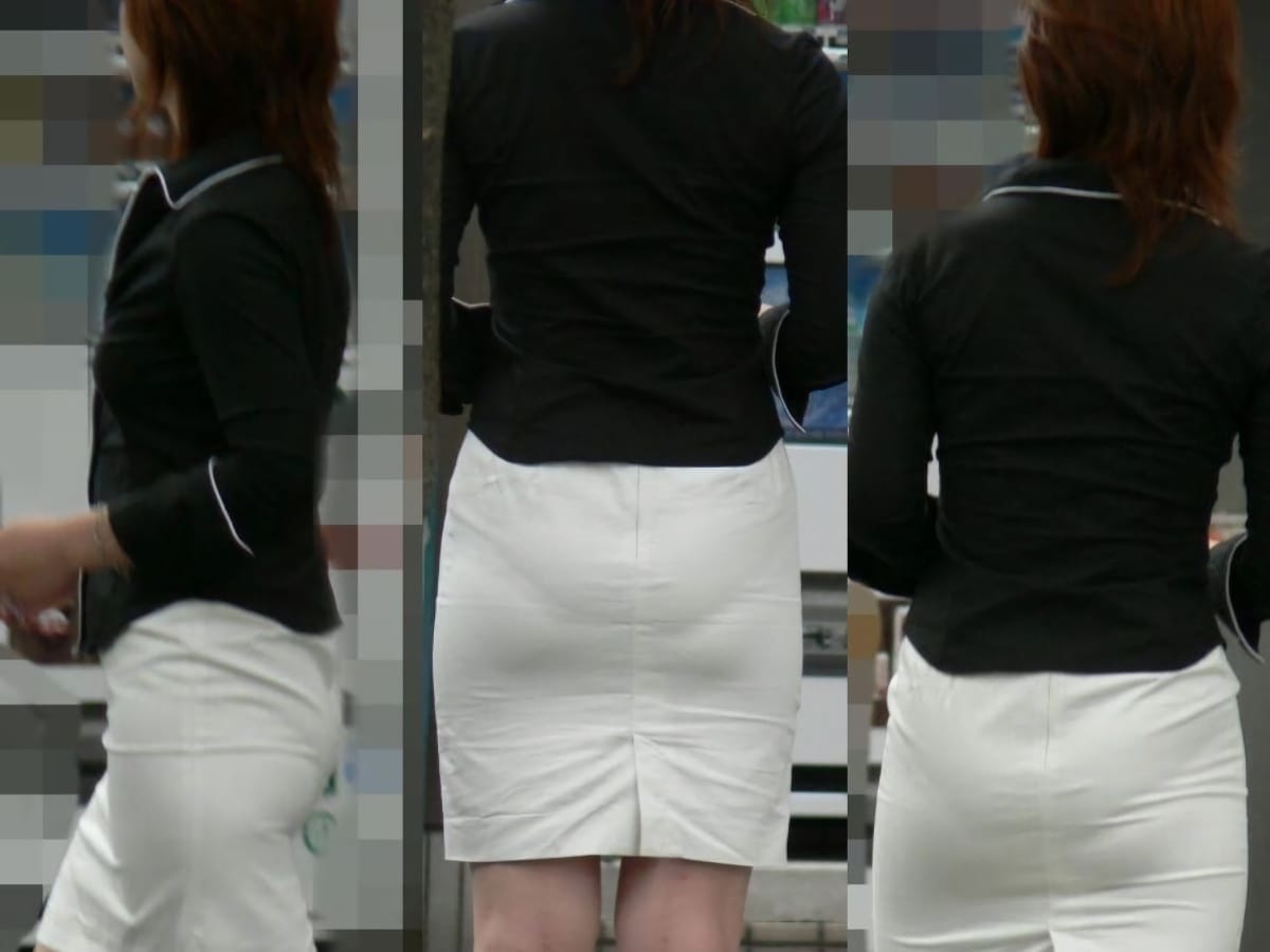 タイトスカートを履いた女性のエロ画像 036