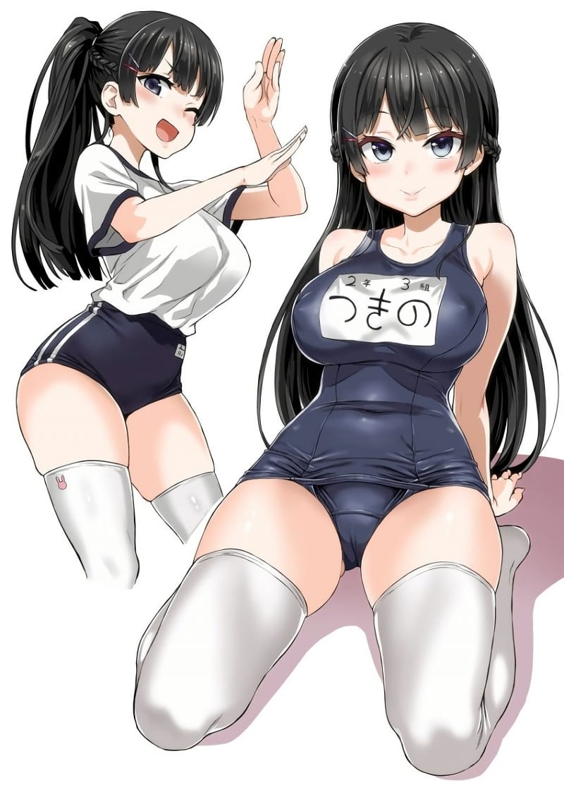 ブルマ、体操服の二次元美少女のエロ画像 010