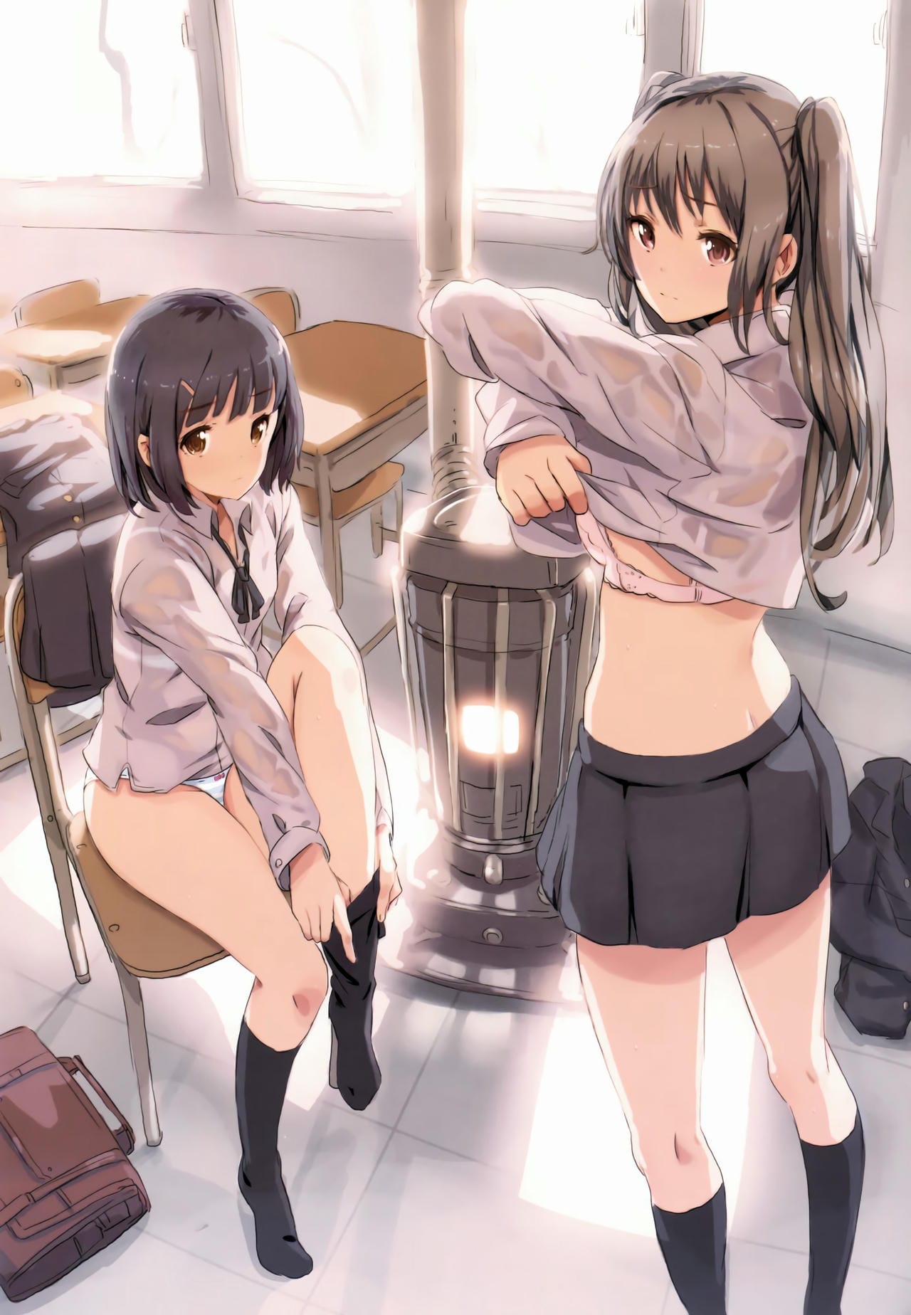 制服女子校生、JKの二次元エロ画像 001