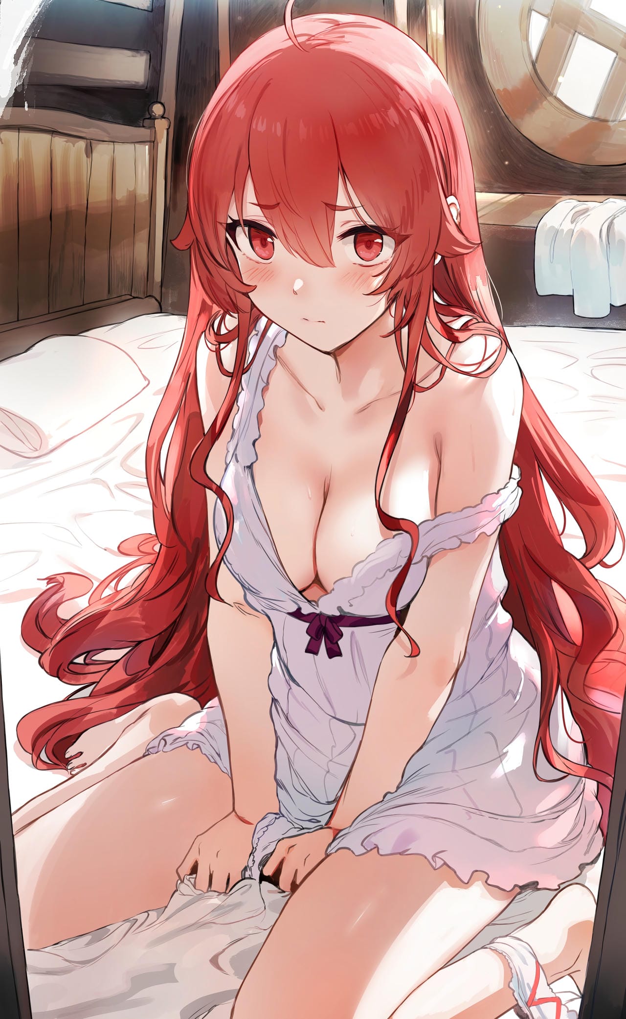 赤面 顔を赤らめる二次元美少女のエロ画像 001