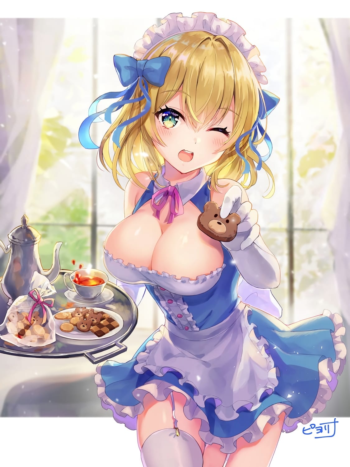 飲食物と女の子の二次元エロ画像 001