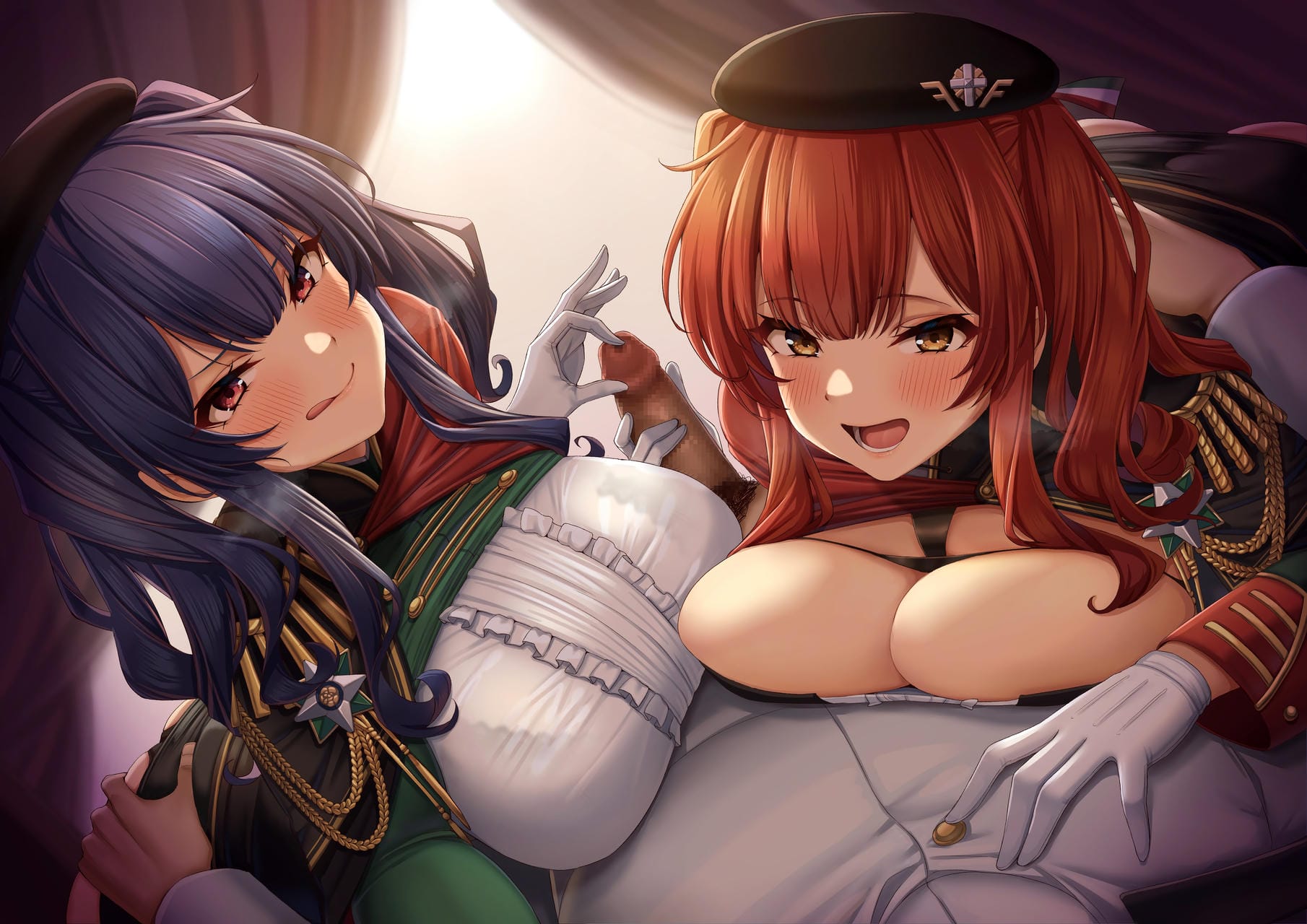 手コキプレイをしている二次元美少女のエロ画像 001