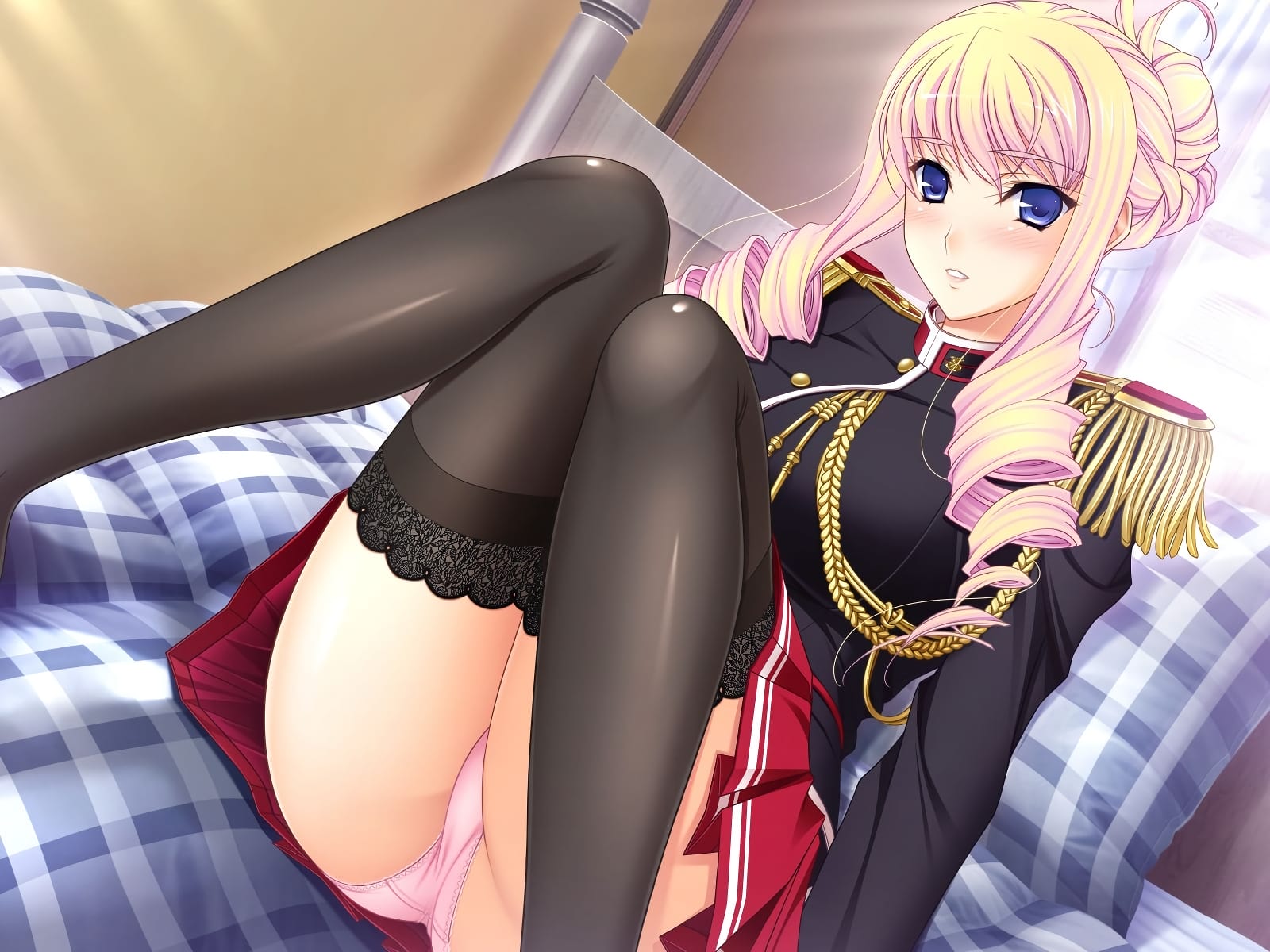 ニーソックスを履いた二次元美少女 001