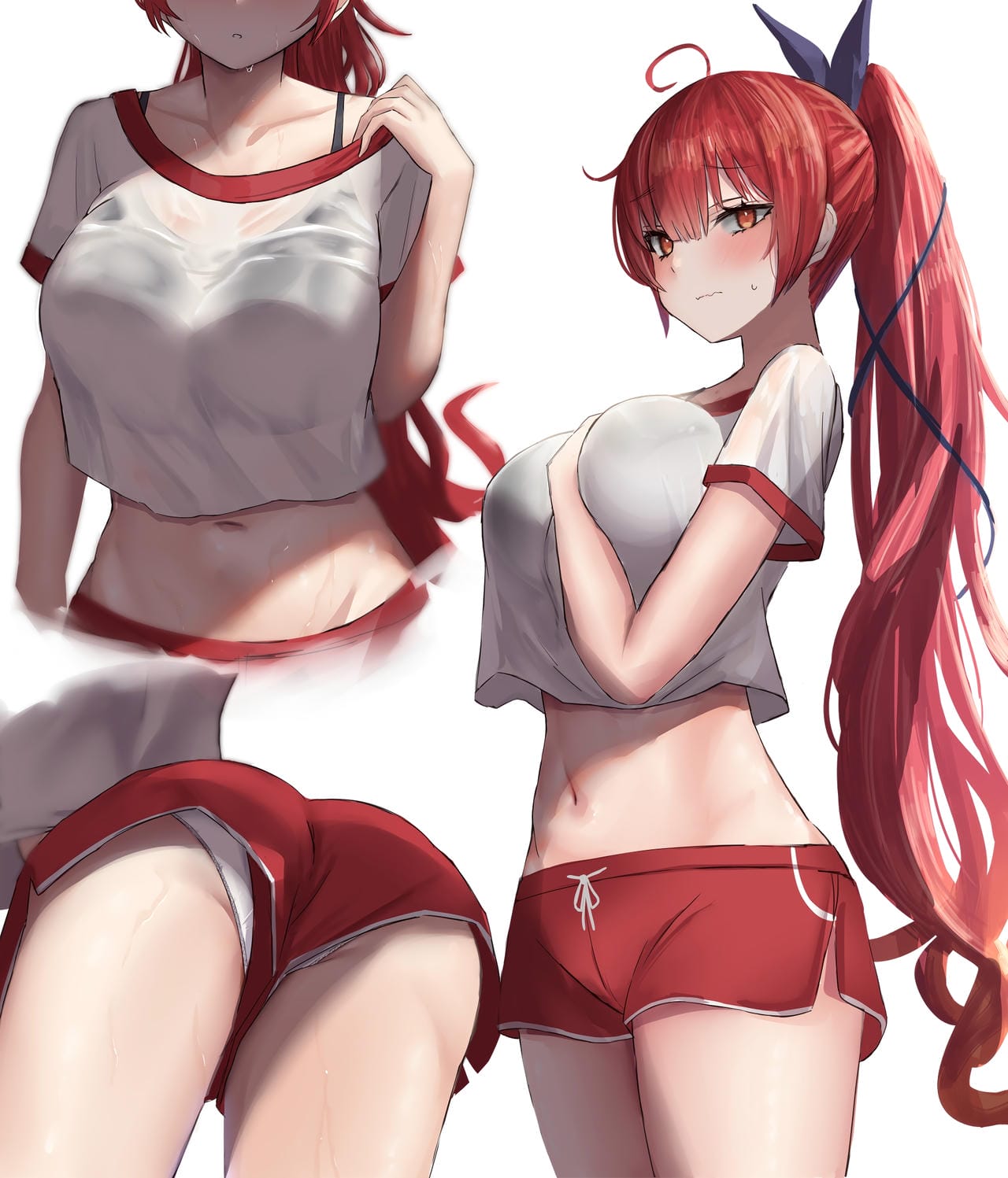 赤髪の二次元美少女のエロ画像 001