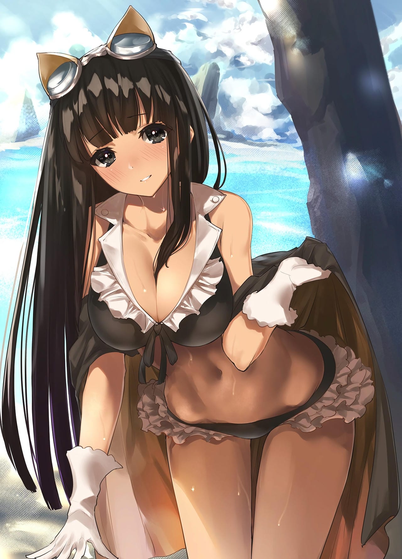 二次元の水着女子のエロ画像 001